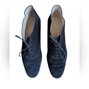 Silvia Fiorentina Black Suede Oxfords sz 9